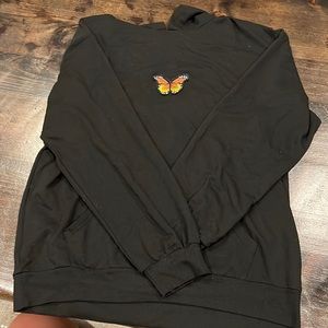 shein butterfly sweatshirt